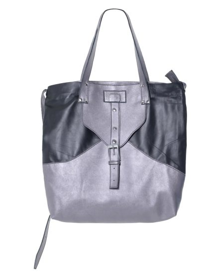 Contrast color panel tote bag - Image 6