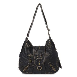 Punk style rivet motorcycle bag