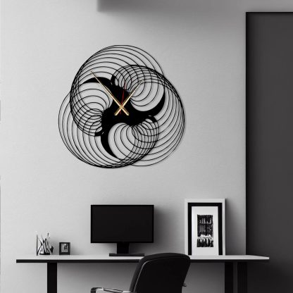 Three-dimensional winding art wall clock - Image 3