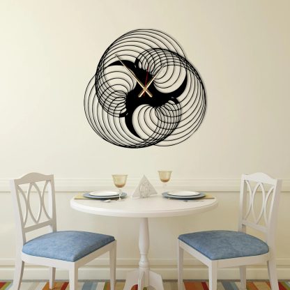 Three-dimensional winding art wall clock - Image 2