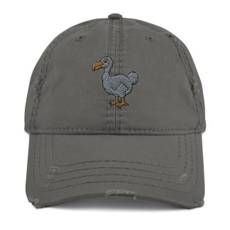 Dodo embroidered distressed baseball cap