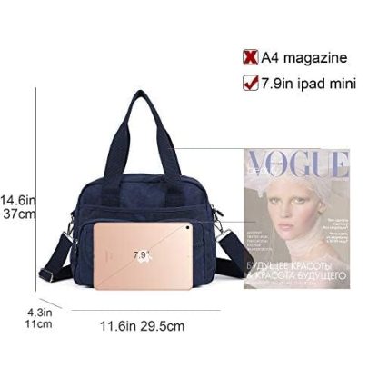 Navy blue multi-pocket handbag crossbody bag - Image 7