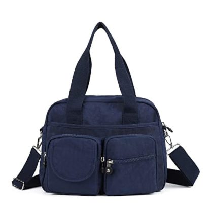 Navy blue multi-pocket handbag crossbody bag - Image 6