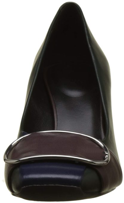Women's color-block leather high heels - Image 4