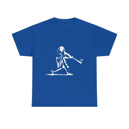 Black baseball batter print T-shirt - Image 4
