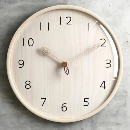 Simple wood grain wall clock - Image 3