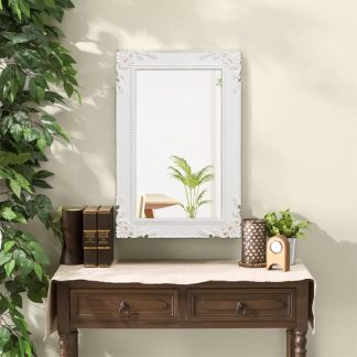 French elegant carved full-length mirror
