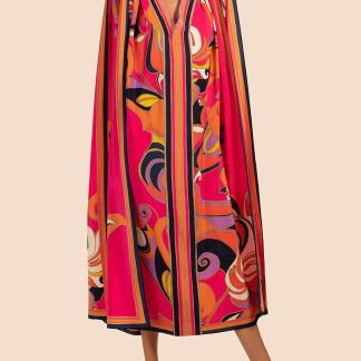 Bohemian printed robe