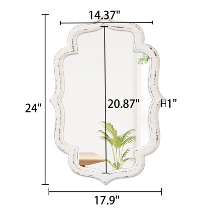 French retro carved decorative mirror - Image 7