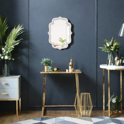 French retro carved decorative mirror - Image 5