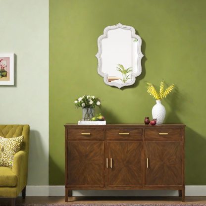 French retro carved decorative mirror - Image 4