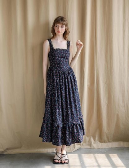 floral suspender dress - Image 4