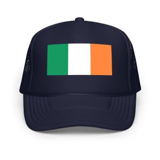 Irish flag print mesh baseball cap