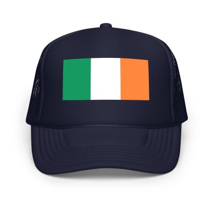 Irish flag print mesh baseball cap