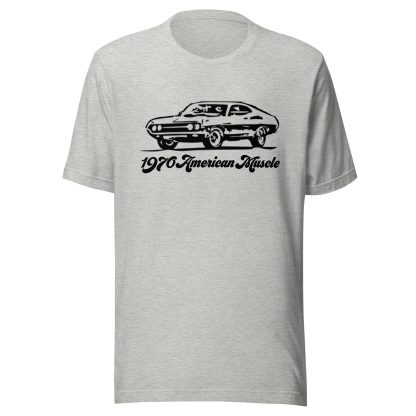 1970 American muscle car print T-shirt