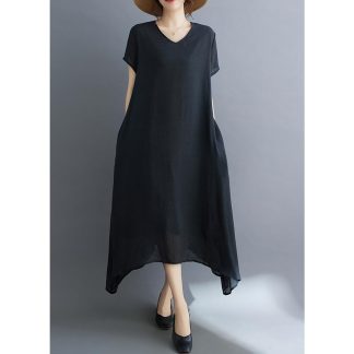 Irregular hem long skirt