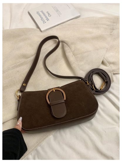 Vintage Suede Underarm Bag - Image 3