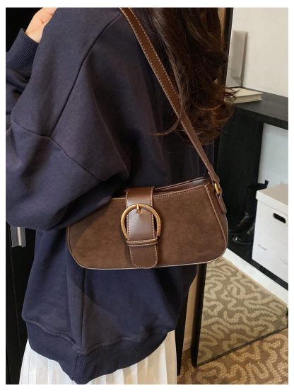 Vintage Suede Underarm Bag