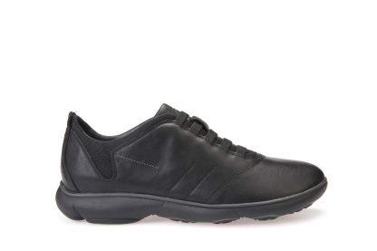Men's black leather slip-on sneakers - Image 6