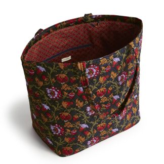 Floral Quilted Tote Bag