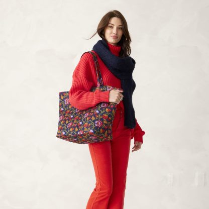 Floral Quilted Tote Bag - Image 2