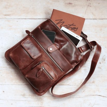 Elegant Handmade Leather Crossbody Bag