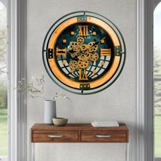 Retro Industrial Hollow Gear Wall Clock