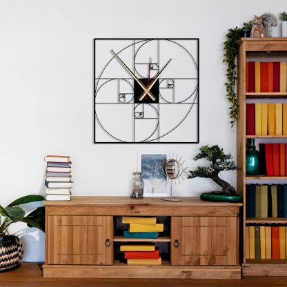 Fibonacci Sequence Art Wall Clock - Image 6