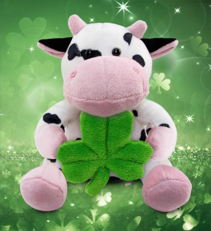 Lucky Clover Cow Plush Toy - Image 4