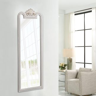 French carved full-length mirror