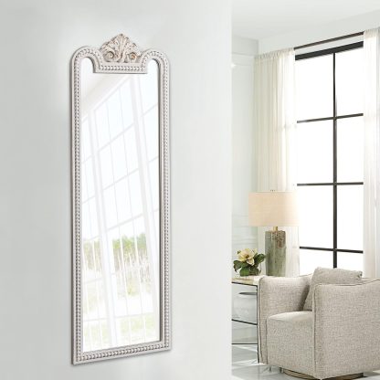 French carved full-length mirror
