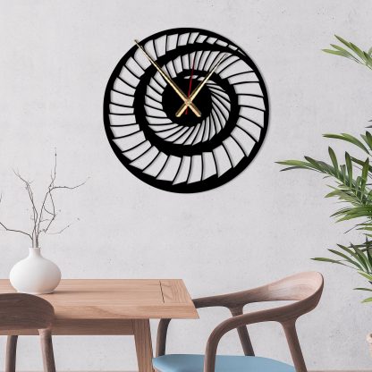 Spiral Rhythm Art Wall Clock