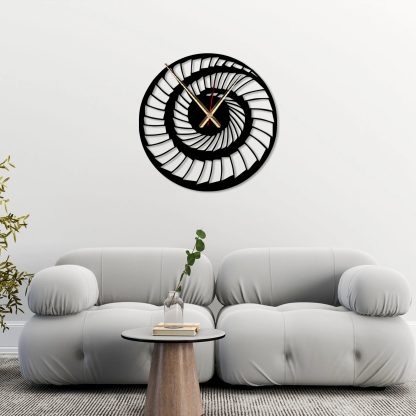 Spiral Rhythm Art Wall Clock - Image 5