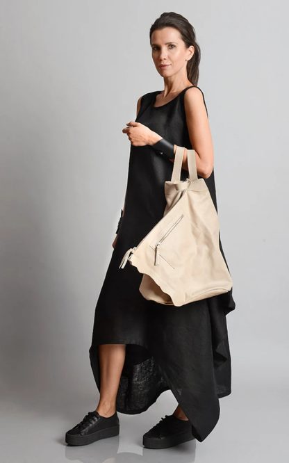 Minimalist soft leather backpack - Image 6