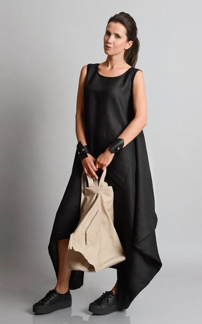 Minimalist soft leather backpack