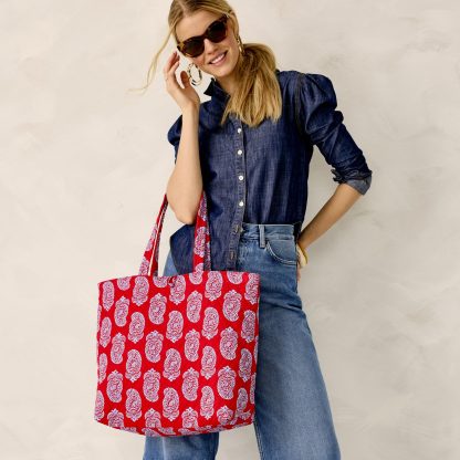 Paisley quilted tote bag - Image 2