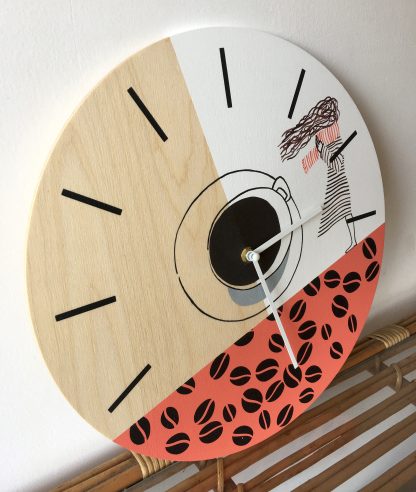 Coffee theme art wall clock - Image 2
