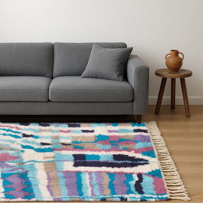 Colorful abstract art carpet - Image 2