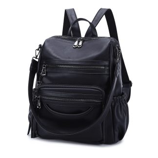 Multifunctional cowhide backpack