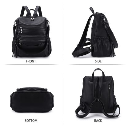 Multifunctional cowhide backpack - Image 2
