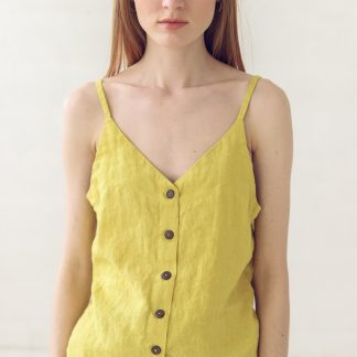 Women's Linen Button Front Camisole