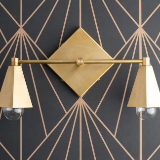 Geometric Art Double Head Wall Lamp