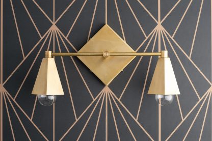 Geometric Art Double Head Wall Lamp