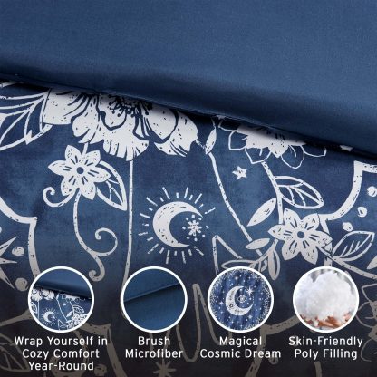 Indigo floral bedding - Image 4
