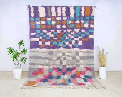 Colorful collage-style handmade carpet - Image 4