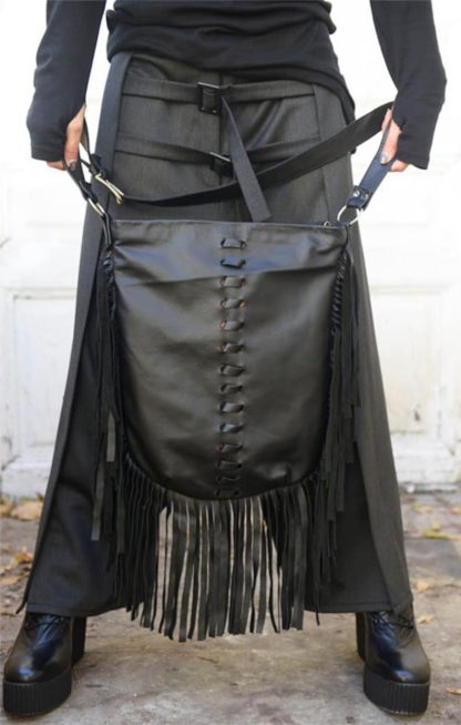 Dark style tassel decorative shoulder bag - Image 4