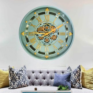 Retro industrial wall clock