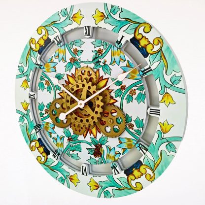 Art Flower Gear Wall Clock - Image 3
