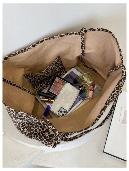 Leopard print oversized tote bag - Image 2