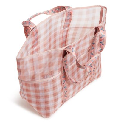 Check mesh tote bag - Image 2